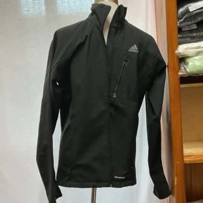 Adidas Mens  Size S Front Zipper Black  