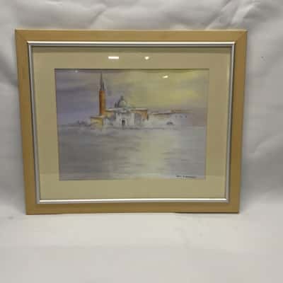 Original Art Work, Joan S Gregory Water Colour Painting ‘San Georgio Maggiore Venice