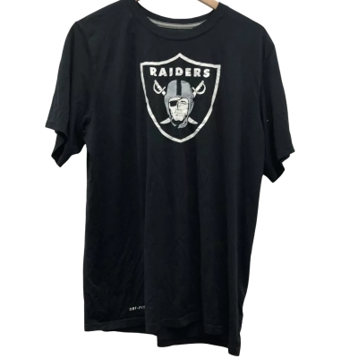 Nike Las Vegas Raiders Mens  Size L Short Sleeve T-shirt Black  