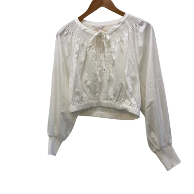 Elka Collective Women's  Size 12 Long Sleeve Top White 