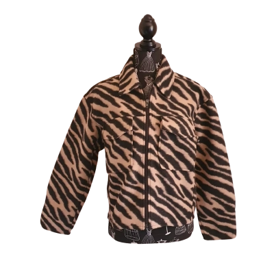 Sportsgirl Womens  Size 6 Cropped Jacket Animal Print BNWT