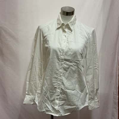 Sacha Drake Womens  Size 10 Blouse White 