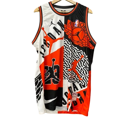 NBA Mens Size XXL Black/Red Jordan Jersey 