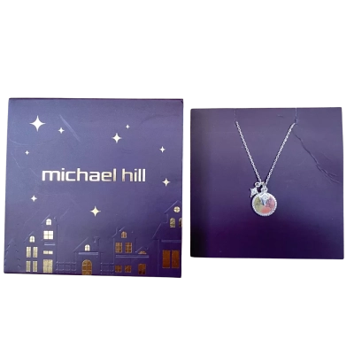 Michael Hill Sterling Silver Star Necklace (Stamped 925, Boxed)