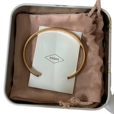 Fossil Womens Cuff Bracelet Rose Gold 