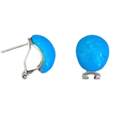 925 turquoise style Earrings