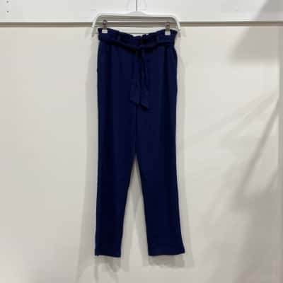 Polo Ralph Lauren Womens  Size 14 High Waisted Pants Navy Blue 