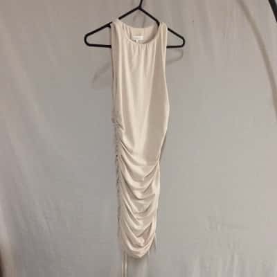 Kookai Womens  Size 34 Bodycon Dress Cream 