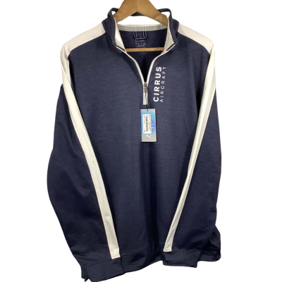 Puma Mens Cloudspun QZ Golf Sweater - Size M in Navy Blue 