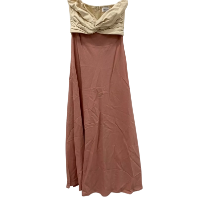 Amaroso Boutique Womens  Size 6 Cocktail Dress Khaki / Pink  