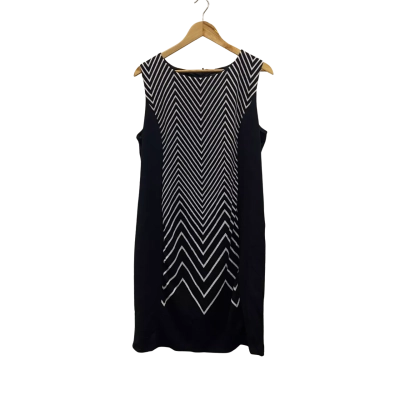 Liz Jordan Womens  Size 16 Midi Dress Black  