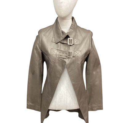 Parfait  Womens  Size 38 Leather Jacket Brown 