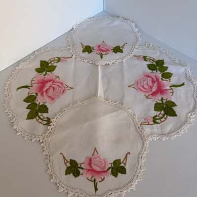 Embroidered Duchess Set