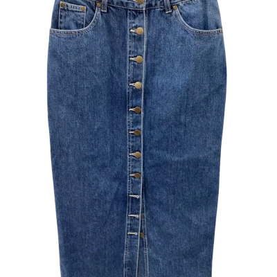 Ghanda Womens  Size 8 Denim Skirt Blue 