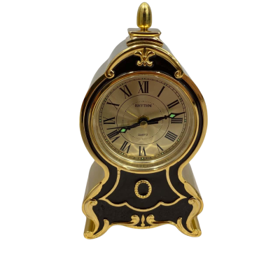 RHYTHM QUARTZ CLOCK BROWN COLOR RRP $340
