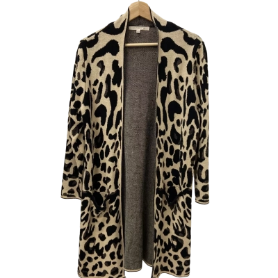 Noni B Womens  Size S Longline Cardigan Animal print 