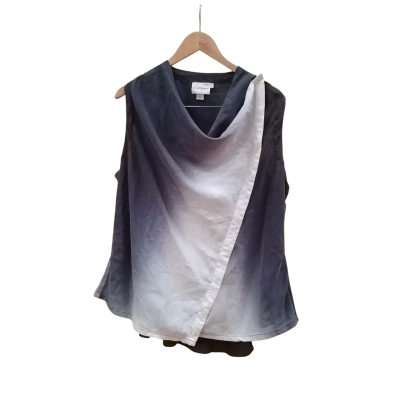 Womens DKNY 100% Silk Sleeveless Top Size L NEW WITH TAGS