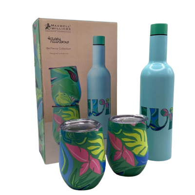Maxwell Williams Wild 3 Piece Double Wall Insulated Wine Set 