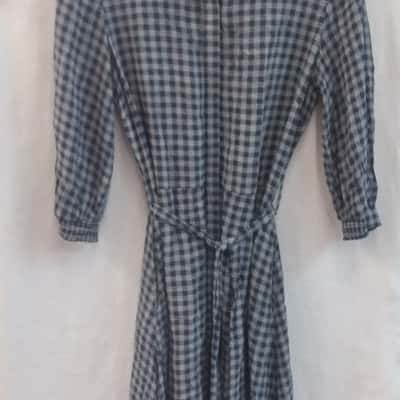 David Lawrence Womens  Size 10 Casual Dress / Maxi Dress Navy Blue / White 
