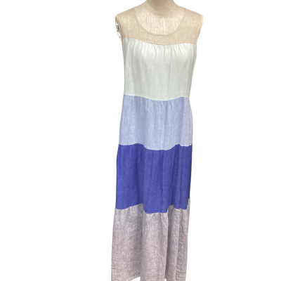 Alessandra  Size M Maxi Sleeveless Dress  Blue 