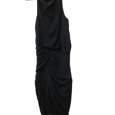 C&M Camilla and Marc Womens  Size S Midi Dress Navy Blue 