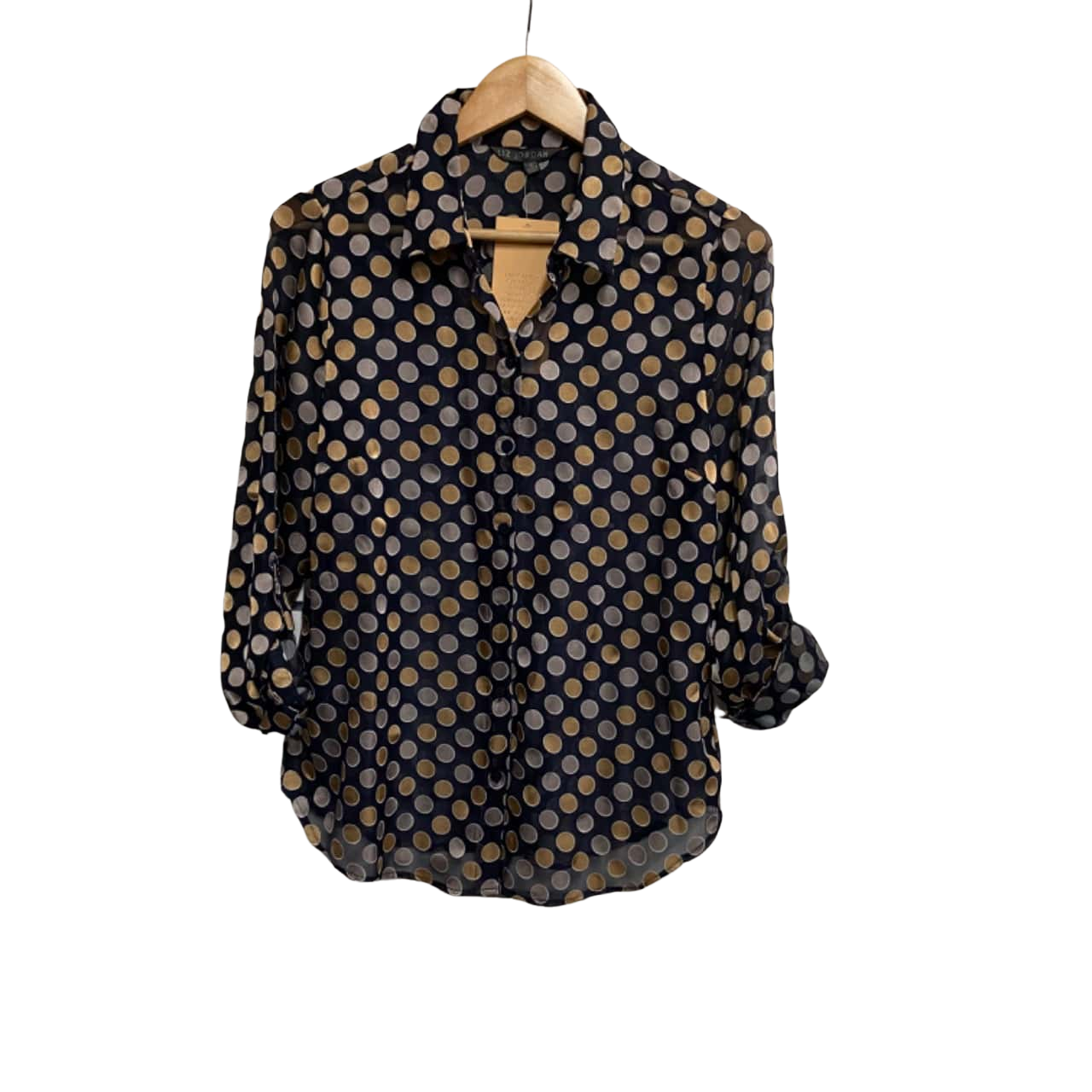 Liz Jordan Womens Size 10 3/4 Sleeve Multicoloured / Polka Dot