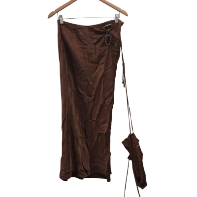 Meshki Womens  Size M Midi Dress Brown 