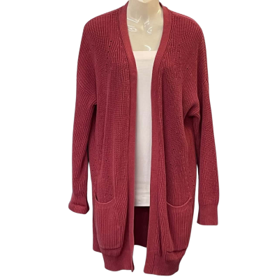 Dotti Womens Size XL Longline Cardigan Pink