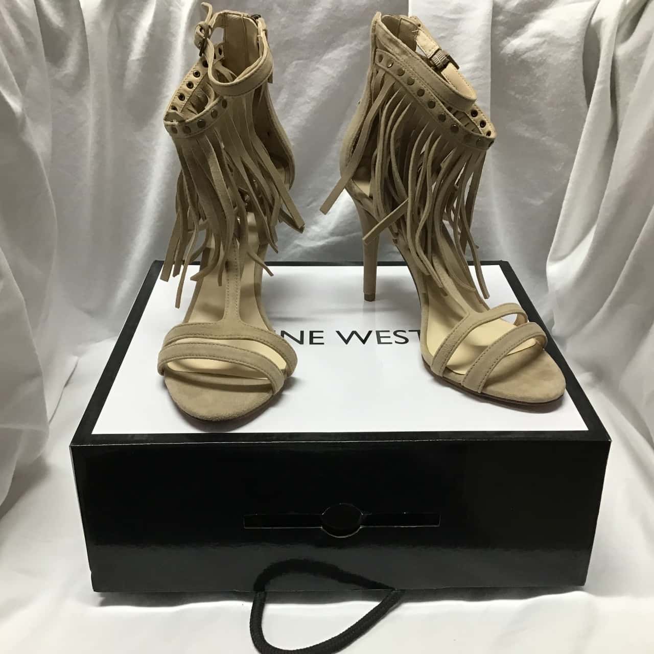 Nine West, High heels with fringe, Size 9