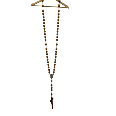 Wooden Beads Rosary Decor