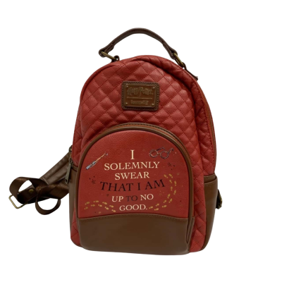 Loungefly Maroon Harry Potter Marauders Map Mini Backpack 