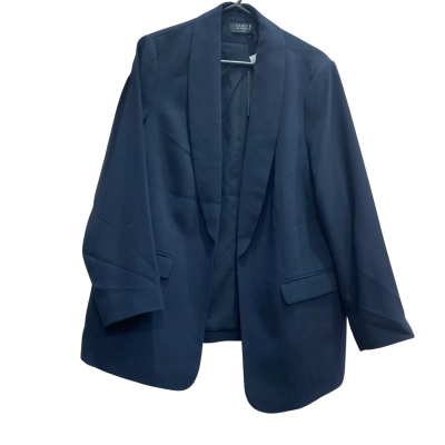Curve by Jacqui-E Womens Size 16+ Navy Blue Blazer