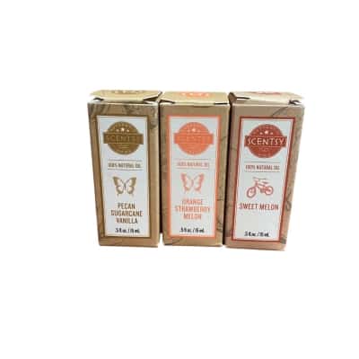 Scentsy 3 x natural oils 