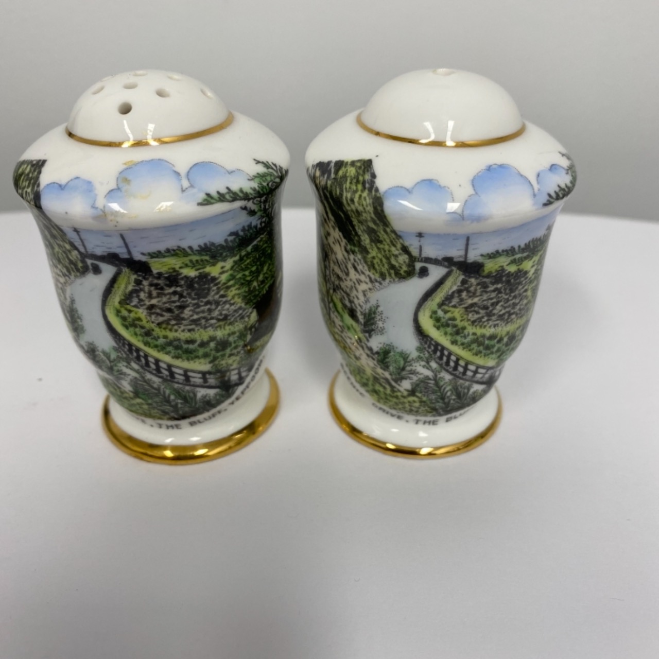 Vintage ROYAL STAFFORD Salt & Pepper Shakers YEPPOON QLD Souvenir Collectibles(s)