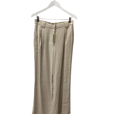 NudeLucy  Womens Tailored Pants Size L Cream 