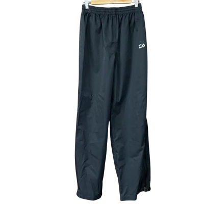 BNWT Daiwa Mens Size M Black Water Resistant Track Pants