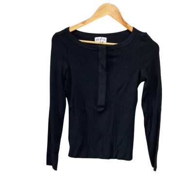 Hene Womens  Size 10 Long Sleeve Top Black  RRP $129