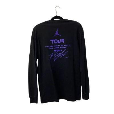 Jordan Mens Long Sleeve Shirt Size M Black  