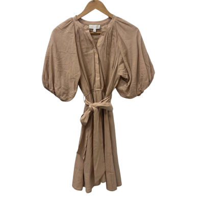 Witchery Womens  Size 4 Midi Dress Beige 