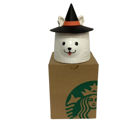 Starbucks Halloween Dog with Witches Hat Mug