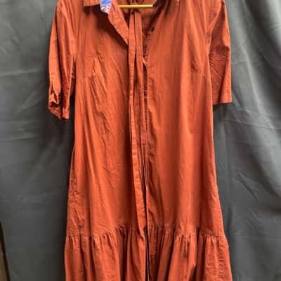 Gorman Organic Womens Size 10 Brown Dress