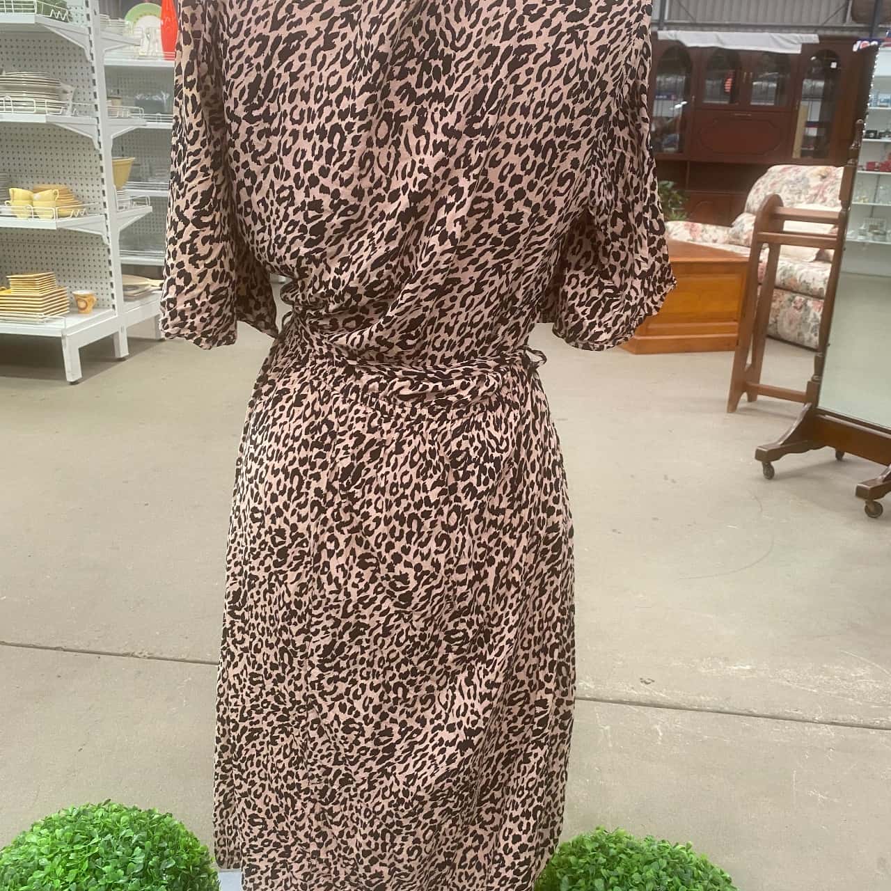 animal print dress size 18