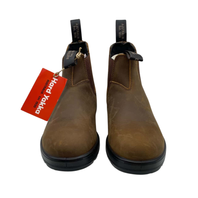 NWOT Hard Yakka Mens  Size 5 / 6 Brown Pull on Work Boots 