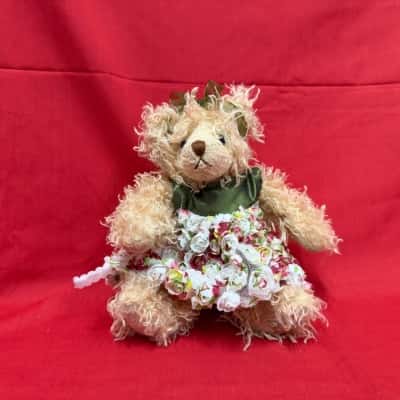 Settlers Bear Plush Teddy – Floral Dress