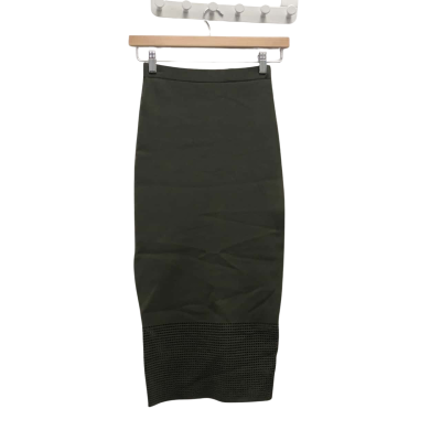 Sheike Womens  Size XS Midi Skirt Green 
