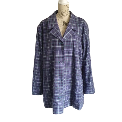 Black Friday Womens  Size 20 Winter Coat Tartan / Purple BNWT
