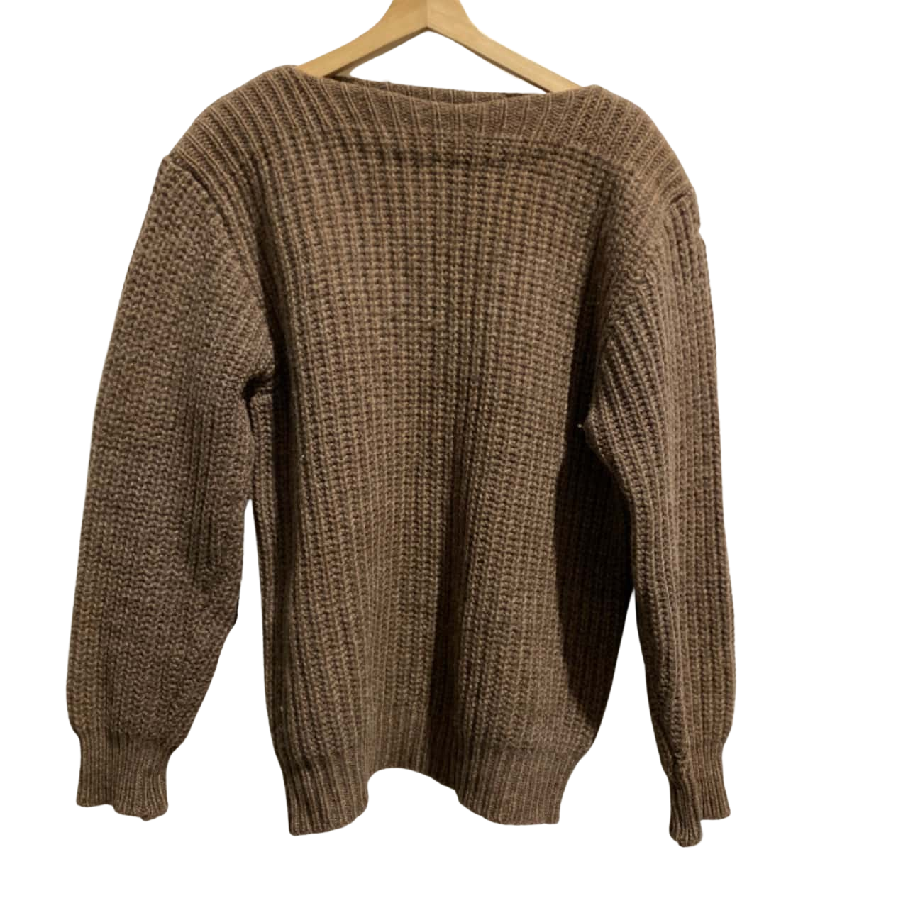 JUMBUK WOOLS オーストラリア ローゲージニット ビンテージ ブラウン JUMBUK WOOLS オーストラリア ローゲージニット ビンテージ ブラウン