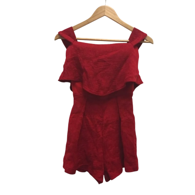 White Fox Womens  Size S Playsuit Red 