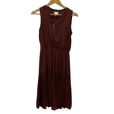 Witchery Women's Size 8 Sleeveless Dress  Brown RRP$120