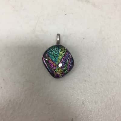 Women’s Black/Multicoloured Glass Pendant  